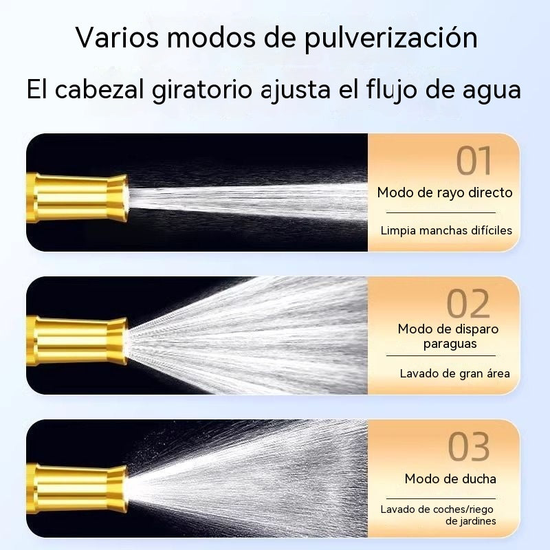 🚿[Juego de 2 piezas]💧 Pistola de agua a alta presión: lavado de autos, jardín, 10 veces más presión, multimodo ⚡