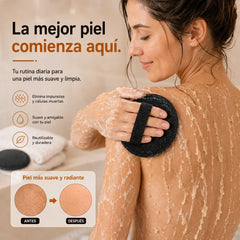 【Paquete de 4】Alfombrilla de ducha exfoliante 🧖‍♀️: exfolia suavemente, desobstruye los poros y revela una piel más luminosa. Material de goma duradero, fácil de enjuagar. ✨🛀