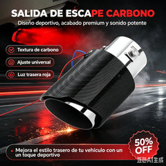 🚗 1 piezas 35 euro 🔥 Luz LED universal para tubo de escape – Un toque de estilo y luminosidad trasera para cualquier trayecto.