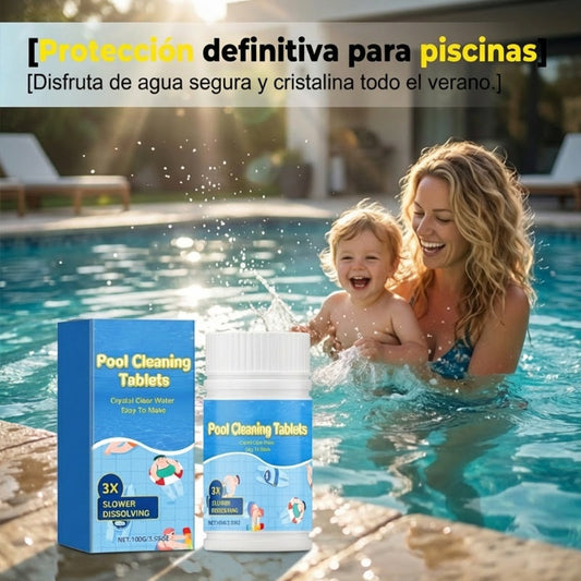 🏊‍♂️【2 botellas】Tabletas de Limpieza para Albercas para Agua Cristalina