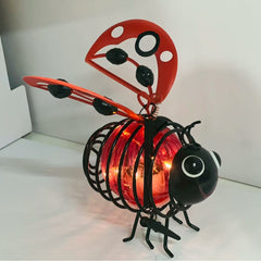 🌙🍃Lámpara colgante solar con forma de abeja: luz ámbar cálida, sin parpadeos, ideal para fiestas en el jardín, acampadas o habitaciones infantiles🌞🌜
