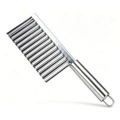 🥔【¡Compra 1 y llévate 1 gratis!】🔪 Cortador de Patatas Ondulado de Acero Inoxidable – Cuchillo para Papas Fritas y Verduras en Forma de Onda 🥔