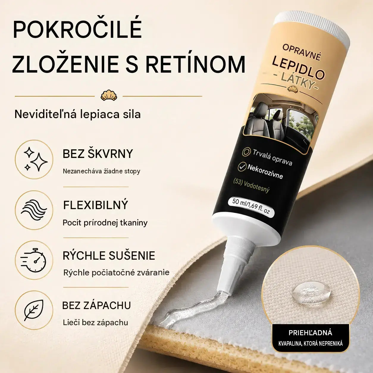 🔥✨【Kúpte 1 a získajte 1 zadarmo】Vysokopevnostné lepidlo na opravu striech a interiérov automobilov. 🚗✨