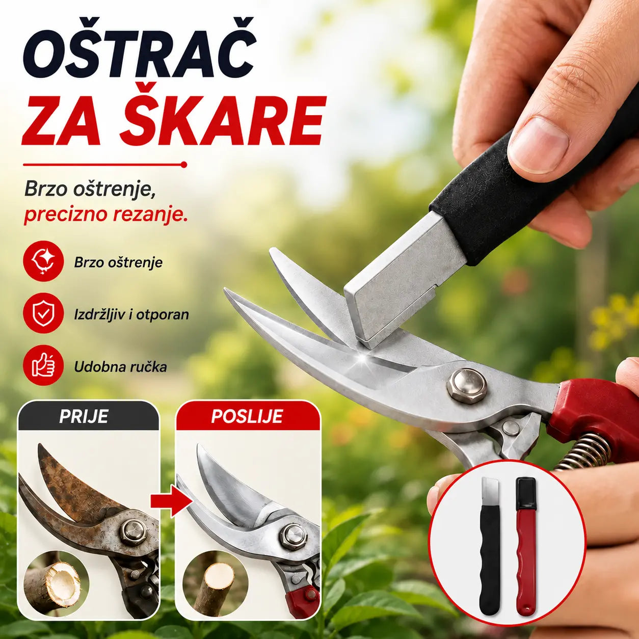 💥50% popusta💥【Pakiranje od 10 komada】 Prijenosni oštrači za škare i noževe za vanjsku upotrebu