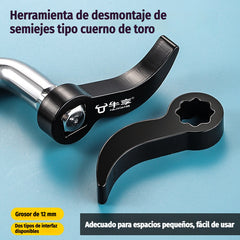 🔧【Cuadrado + dentado】Herramienta auxiliar de desmontaje de semiejes de alta dureza