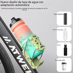 🚴🏍️💧 Portabidón Universal Ajustable para Bicicleta y Motocicleta – Giro 360° y Súper Resistente 🔥49% OFF