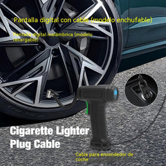 🚗⚡ Inflador Portátil Inalámbrico para Neumáticos – Potente, Compacto y Listo para Emergencias 🔥