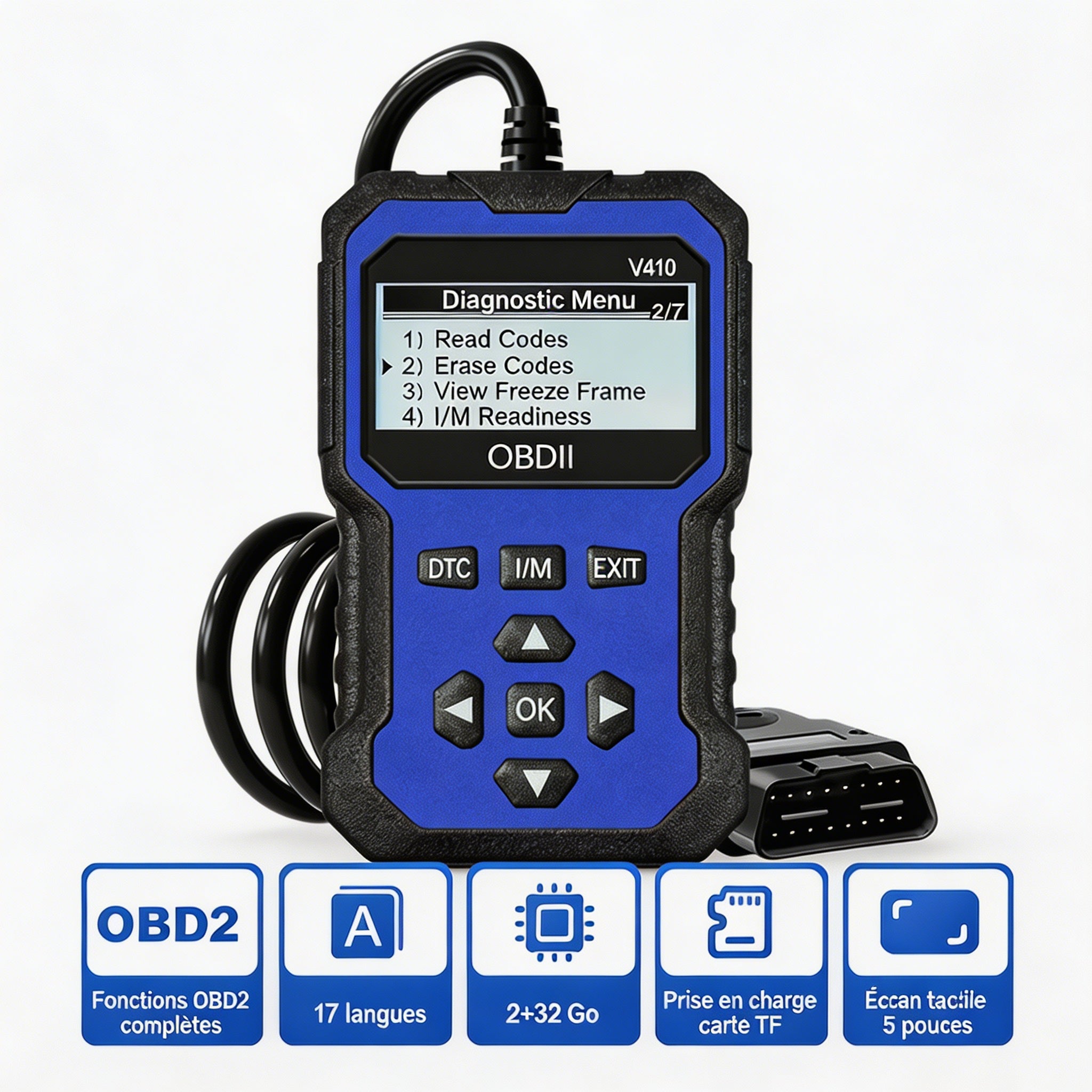 🔧🚗 49% de descuento ⚡ Escáner OBD2 profesional: diagnóstico completo, borrado con un clic y 12 idiomas. Compatible con todos los vehículos de 1996 en adelante 📊💡
