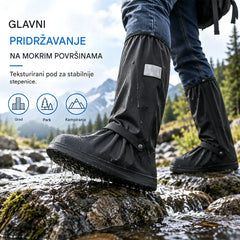 【1 par 23€】Spriječite smočenje tenisica! Izdržljive vodootporne navlake za obuću: neklizajuće i sklopive – lako ih nosite u torbi