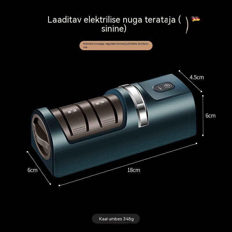 ⏳ Ajutiselt 40% allahindlust! 🔪 Multifunktsionaalne juhtmeta elektriline noateritaja, laetav ✨