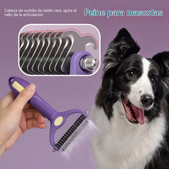🔥🐕🐱【Compra 1, llévate 1 gratis】Peine multifuncional 3 en 1 para desenredar el pelo de mascotas, peine para eliminar el pelo de perros y gatos