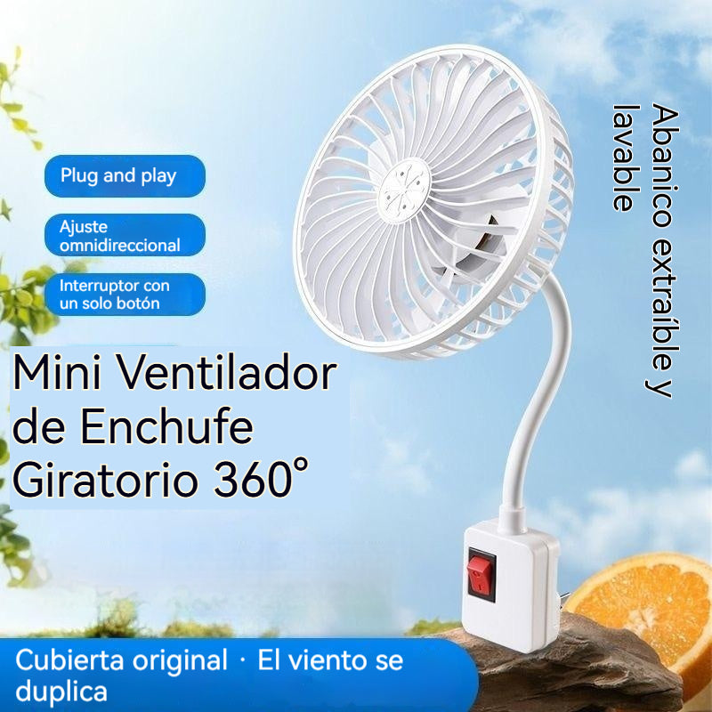 Vásárolj 1-et, és kapj 1-et ingyen 🌟Kettő csak 9000 Ft!🔌💨 360°-ban forgatható konnektoros mini ventilátor – erőteljes hűsítés konyhába, fürdőszobába, hálószobába és irodába