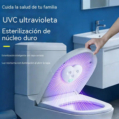 🚽 Esterilizador de inodoro UVC inteligente con sensor de movimiento, lámpara desinfectante para inodoro, dispositivo de desinfección UVC recargable e impermeable IPX4 para baño e inodoro, elimina el 99,9% de las bacterias para la higiene del hogar.
