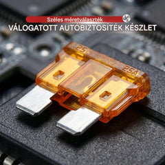 🔧⚡ Vegyes autós biztosítékkészlet – Minden áramerősség egy tokban! 🚗🧰