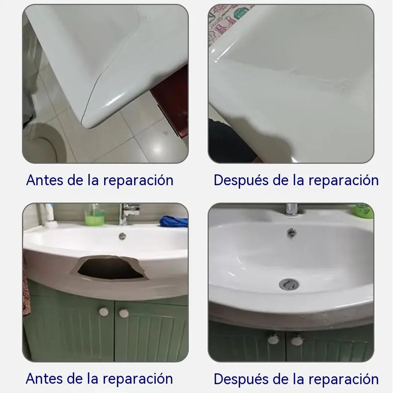 【Compra 1 y llévate 1 gratis】Agente reparador de grietas en azulejos; Reparación de esmaltes para azulejos-Dos del mismo color