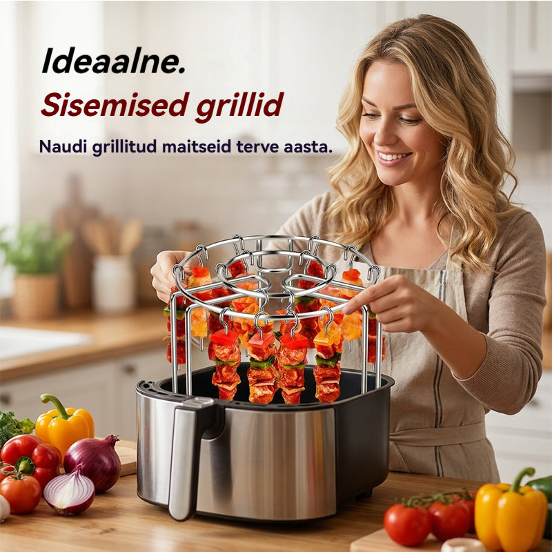 ✨Roostevabast terasest grill kebabide jaoks🍢