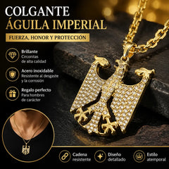 🦅【Colgante + Collar】🔥 Collar Colgante de Águila – Un Símbolo de Fuerza y Estilo para Llevar Siempre Contigo 🧣