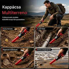 🔎⛏️Hordozható fémdetektor LCD kijelzővel