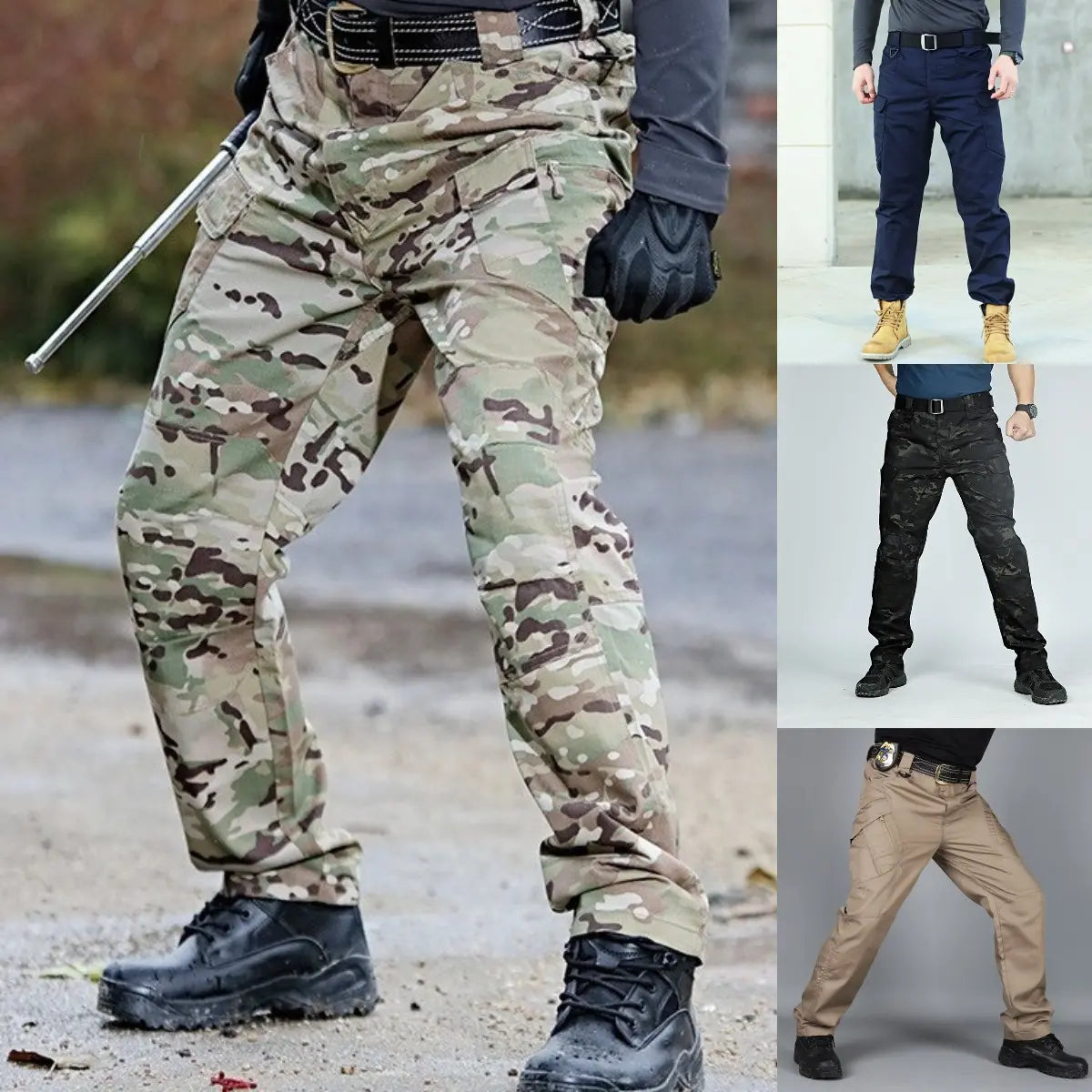 🔥 [S-6XL] pantalones de trabajo para hombres pantalones militares ❤️ (40-105kg)