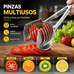 🍅 Cortador Manual de Cocina de Acero Inoxidable | Guía para Cortes Uniformes de Tomate, Limón, Cebolla y Más