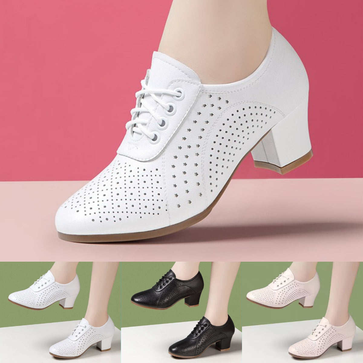 👟【34-41】2025 otoño nuevos zapatos de cuero para mujer zapatos de baile