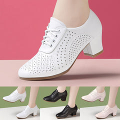 👟【34-41】2025 otoño nuevos zapatos de cuero para mujer zapatos de baile