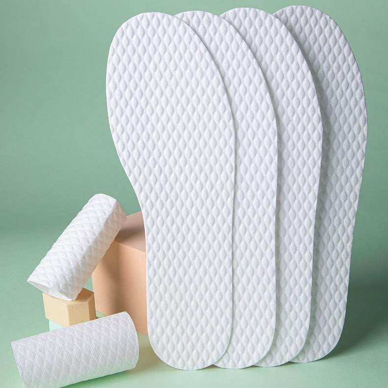 【30 pares】👟👍Plantillas desechables que absorben el sudor y son resistentes al olor, transpirables y suaves.
