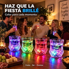 ✨💎Komplet kristalnih kozarcev s tekočinsko aktivacijo LED🥂