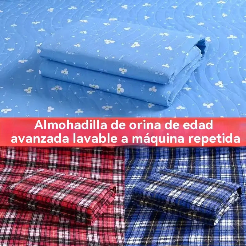 【45*60cm】🛌Almohadilla para pañales para adultos lavable de cuatro capas y almohadilla para el cuidado del pañal transpirable