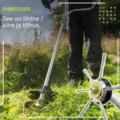 🔥✨【Osta 1, saa 1 tasuta: 2 tükki】🔥 Vahetatav lõikepea muruniidukile/võsalõikurile - terasest lõikepea rohu niitmiseks 🌿✂️⚙️