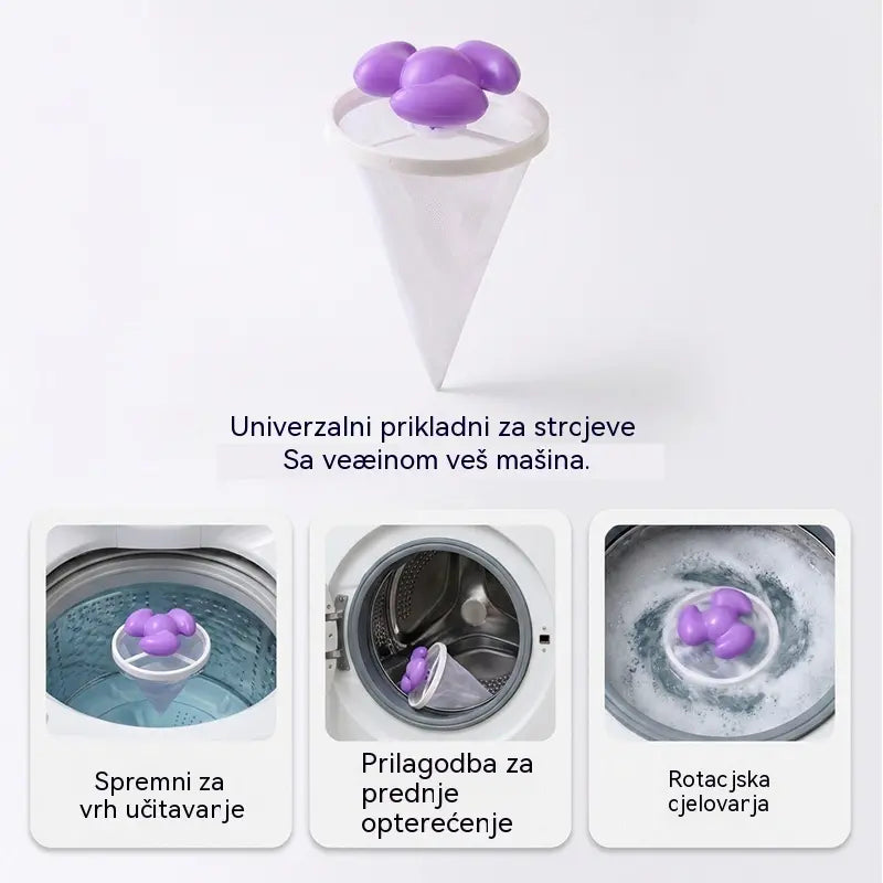 🌀Pakiranje od 6 komada, 23 eura✨ Filter s plovkom za perilicu rublja – Učinkovito filtrira dlačice, kosu i dlake kućnih ljubimaca sa svakim pranjem 🧺