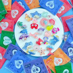 【30 piezas】🎁✨ Bolsas Sorpresa de Animales Marinos Fosforescentes de Resina – ¡Abre y descubre una sorpresa increíble!