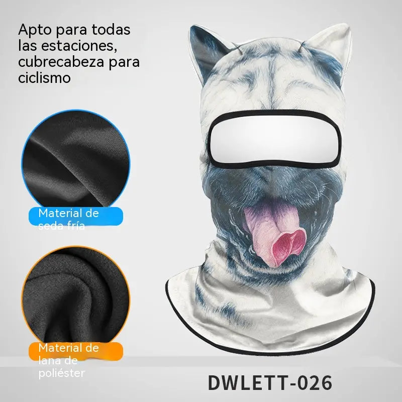 📢📢2 piezas 28 euro⏰Pasamontañas cortavientos con estampado animal
