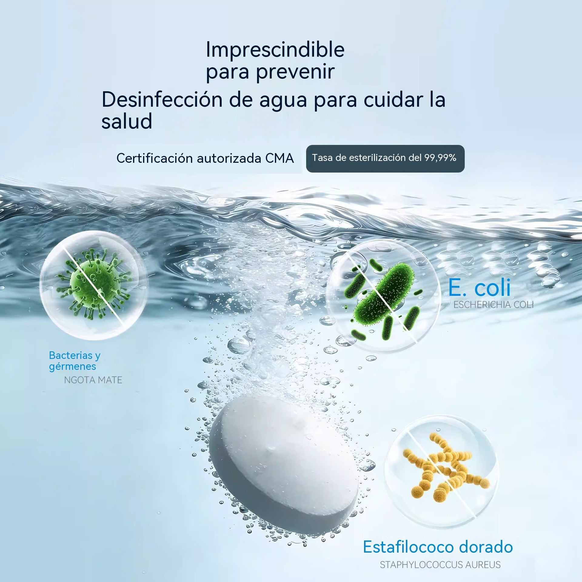 🔥Compre 1 y obtenga 1 gratis（2 botella）Pastillas efervescentes para la limpieza de piscinas