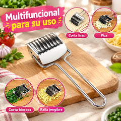 🔥Compre 1 y obtenga 1 gratis（2 piezas）📢📢 ¡50% de descuento! ⏰ Cortador de fideos manual para el hogar