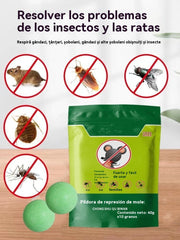 【Precio súper bajo - 🔥 Últimos tres días】 Potentes pastillas anti-ratas y anti-insectos con flores de cristal de hielo.