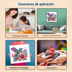 ✨【30cm * 30cm】 💥 Adhesivo de pared decorativo con pintura de diamante hecha a mano