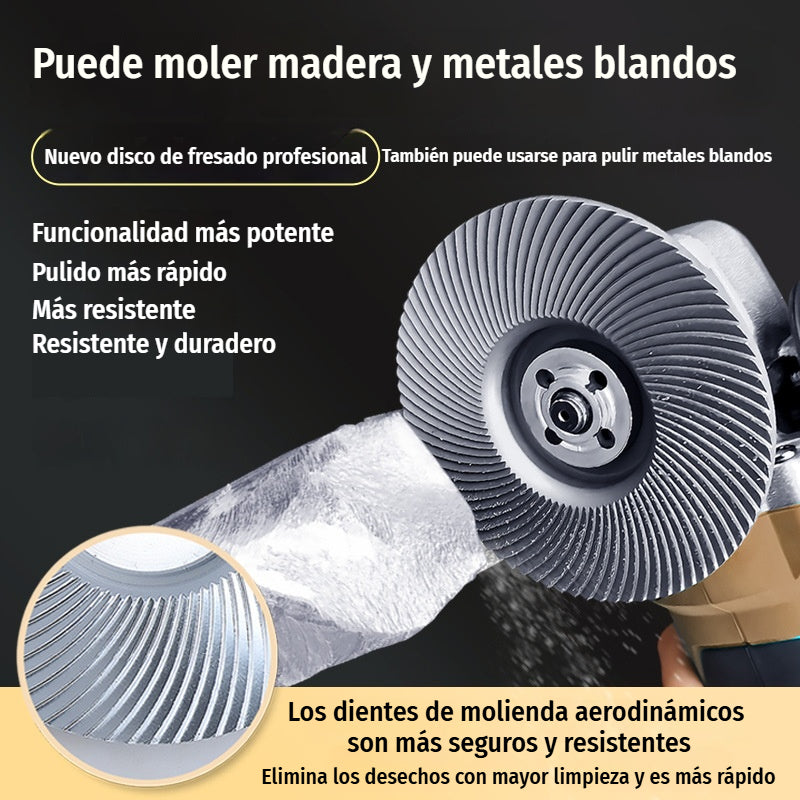 【2 piezas】⚙️Discos y fresas de lijado para madera | Compatibles con amoladora angular ✨