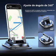🔥【50%OFF】🚗 Seguro e inteligente: ¡El soporte de teléfono para coche 2 en 1 definitivo! 🚗