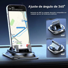 🔥【50%OFF】🚗 Seguro e inteligente: ¡El soporte de teléfono para coche 2 en 1 definitivo! 🚗