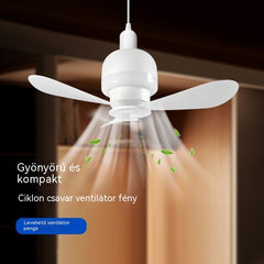 🔥【Élvezze a mai rendelés 50%-os kedvezményét】💡 2 az 1-ben ventilátorlámpa, E27-es foglalattal.