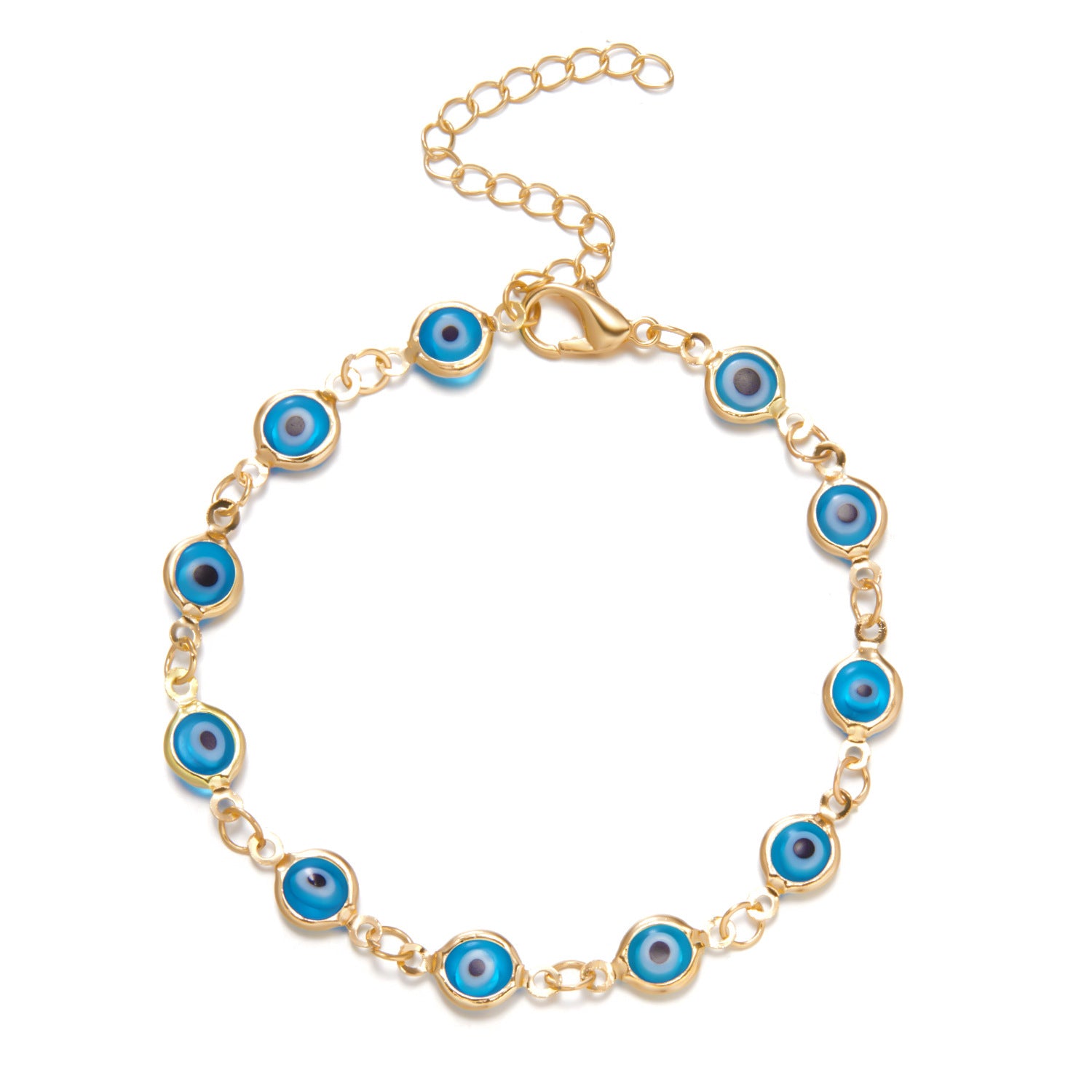 ✨【Compra uno y llévate otro gratis】💫👁️ Pulsera ajustable del ojo turco, que protege tu buena fortuna