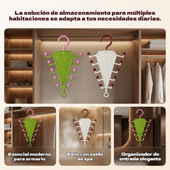 🔥🔥【Paquete de 6 piezas】👔👚Estantería multifuncional con ganchos en forma de V y dos lados.
