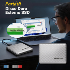 🔥【16 TB】SSD Externo Portátil de Alta Velocidad | Plug and Play, Compatible con Móvil y Computadora (Windows/Mac)