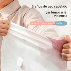 Bolsas de compresión al vacío para guardar ropa y ropa de cama.
