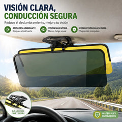 🚗 Extensor de visera solar polarizada antirreflejos universal para automóviles