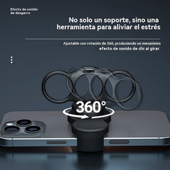 【2 unidades por 25 euros】🔥El anillo de clip trasero de tres dedos gira y pliega el soporte del teléfono