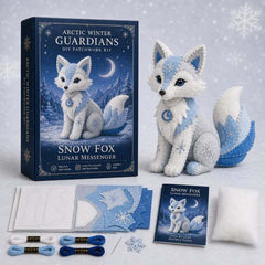 🎁 Último día: ¡Ahorra un 49%! 🧵 Mini kit de patchwork DIY de la serie «Arctic Winter Guardian».