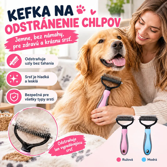 🐶【Kúpte 1 kus a získajte 1 zadarmo, 2 kusy】Obojstranná kefa na starostlivosť o domáce zvieratá a odstraňovanie chlpov