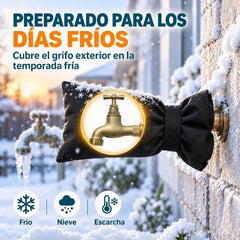 🧊【4 piezas】🚰 Funda Anticongelante para Grifos de Exterior | Aislamiento Térmico Grueso y Impermeable | Protección contra Heladas en Jardín y Terraza ❄️